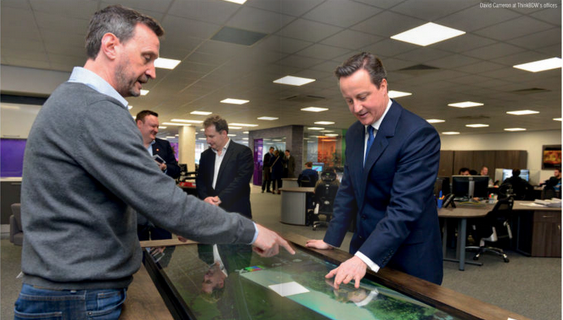 David Cameron at ThinkBDW’s offices